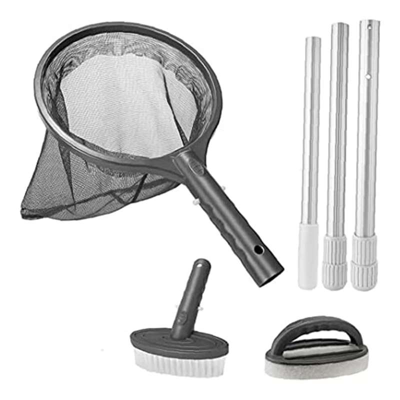 Pool Cleaning Kit,Hot Tub Accessories Pool Net Attachment Set With Leaf