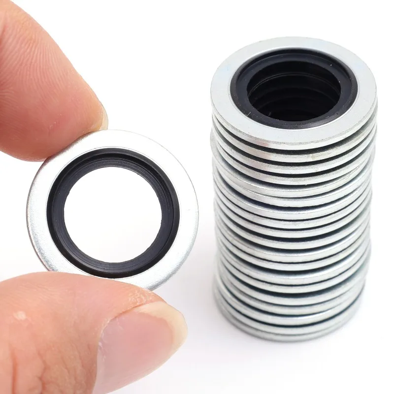 Oil Drain Plug Gasket 10-50PCS Car Oil Pan Oil Drain Plug Sealing Rings M16 Aluminium Alloy Rubber for Renault Clio Duster Espace Fluence Logan