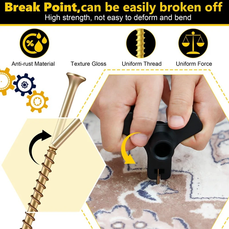 Floor Repair Kit Eliminates Floor Squeaks Fits Most Carpet Hardwood Floors Used To Fix Flooring Durable