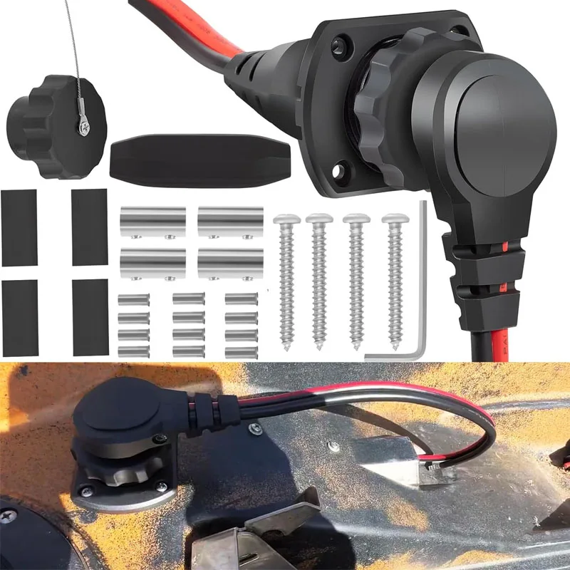 

Minn Kota 1865128 MKR-26 Trolling Motor Plug and Receptacle Marine Battery Accessory, for Freshwater and Saltwater Applications