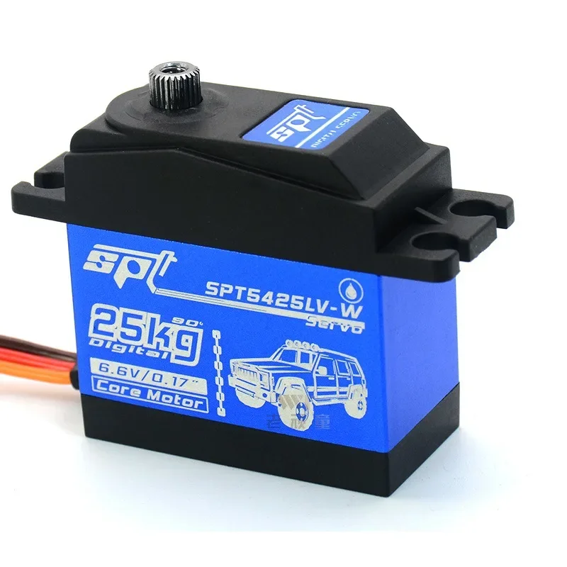 

SPT5425LV-W Waterproof 25KG High Torque Metal Gear Servo For Climbing Model Car Accessories Robot