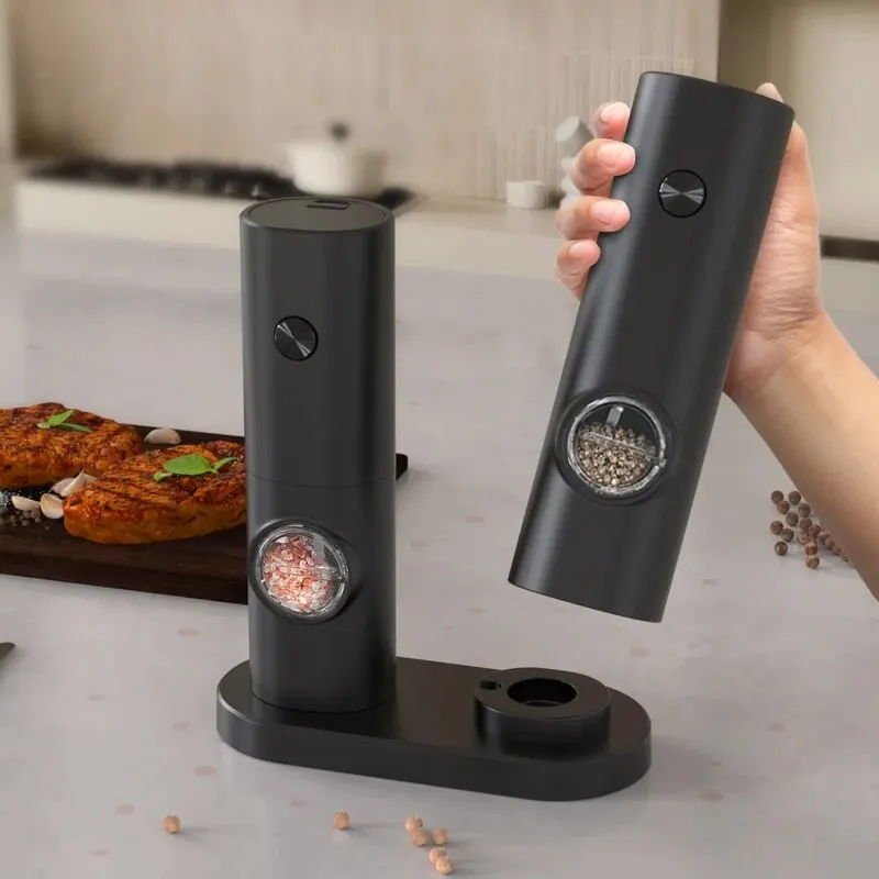 Electric Automatic Mill Pepper And Salt Grinder With LED Light Adjustable Coarseness Partner Manufacturers 1