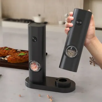 Electric Automatic Mill Pepper And Salt Grinder With LED Light Adjustable Coarseness Partner Manufacturers 1