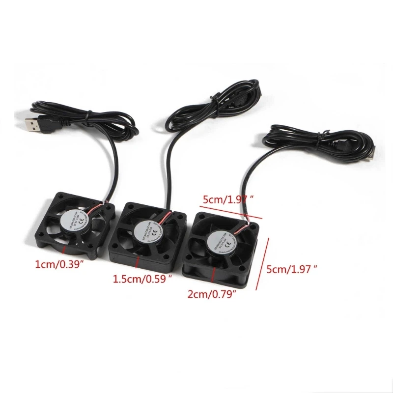 5cm 50mm Fan 50x50 Dc5v 5500rpm Small Quiet Cooling Fan USB Power