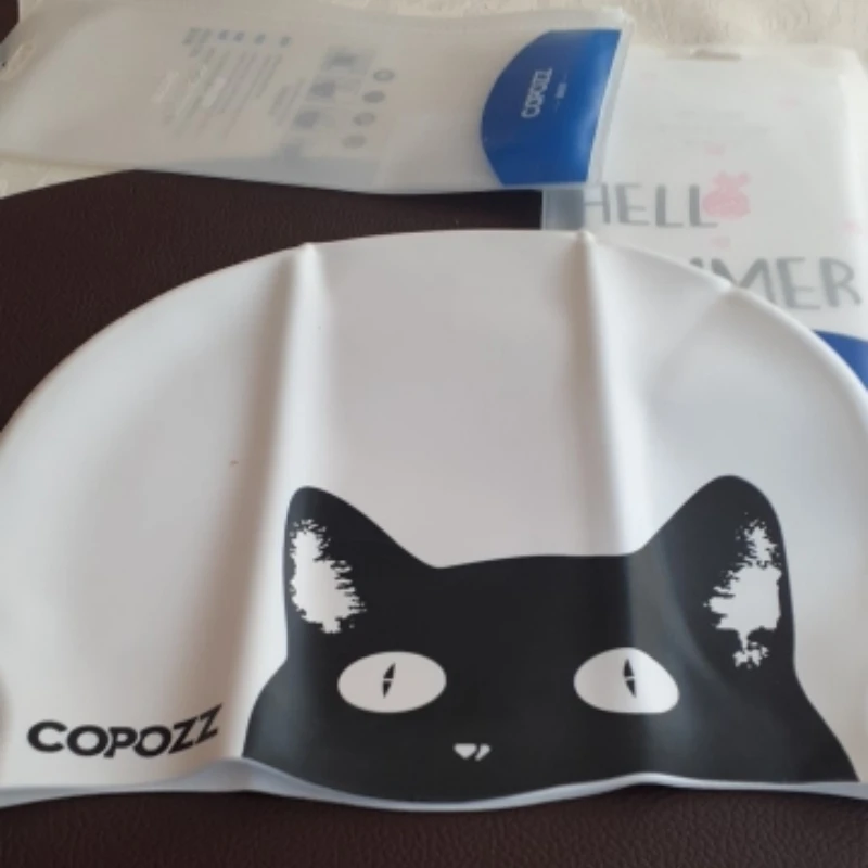 COPOZZ 3824 3D Elastic Professional Larger Gel Hat Waterproof Protection Adult Men Women Long Hair Swimming Caps Cover Ear Bone Pool - Image 6