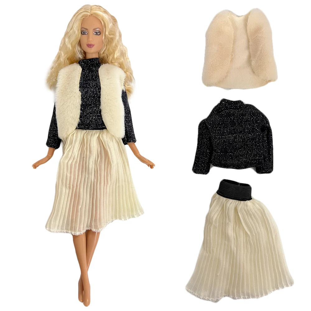 1 Pcs Fashion Doll Dress Outfit Casual Wear Girl Clothing Skirt for Barbie Clothes Dolls Accessories Dollhouse Baby Toys JJ doll clothes barbie doll clothes