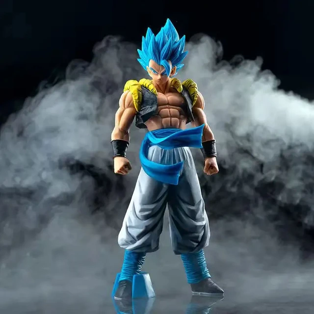 31CM Anime Dragon Ball Z Super Saiyan Blue Gogeta PVC Action Figure Model Toys Desktop Decoraction Children Birthday Gift