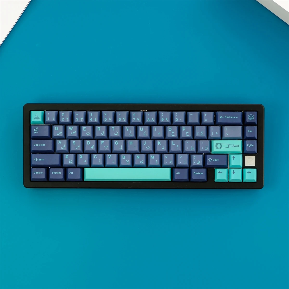 

129 клавиш GMK клавиши арабского моря Вишневый профиль PBT краситель подлежащая механическая клавиатура колпачок для MX Переключатель 61/64/68/75/87/104/980