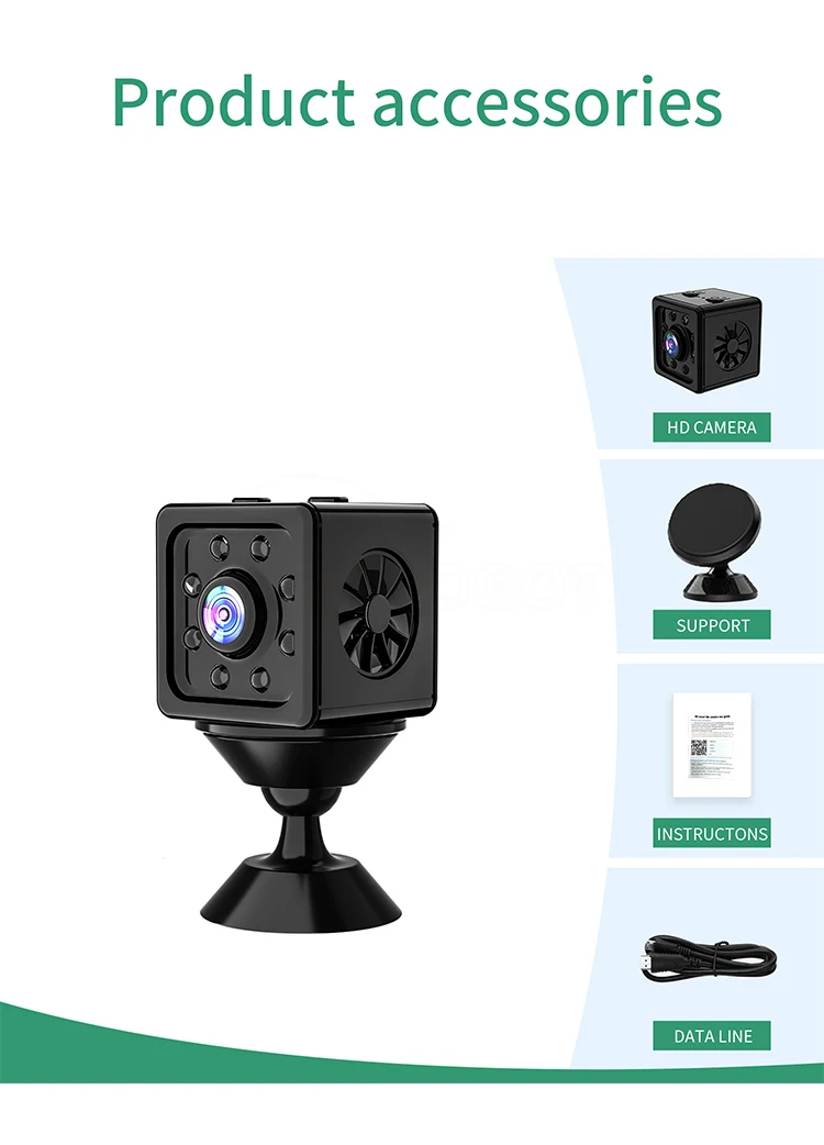 4K Camera Espion Camera Surveillance WiFi Mini Caméra de