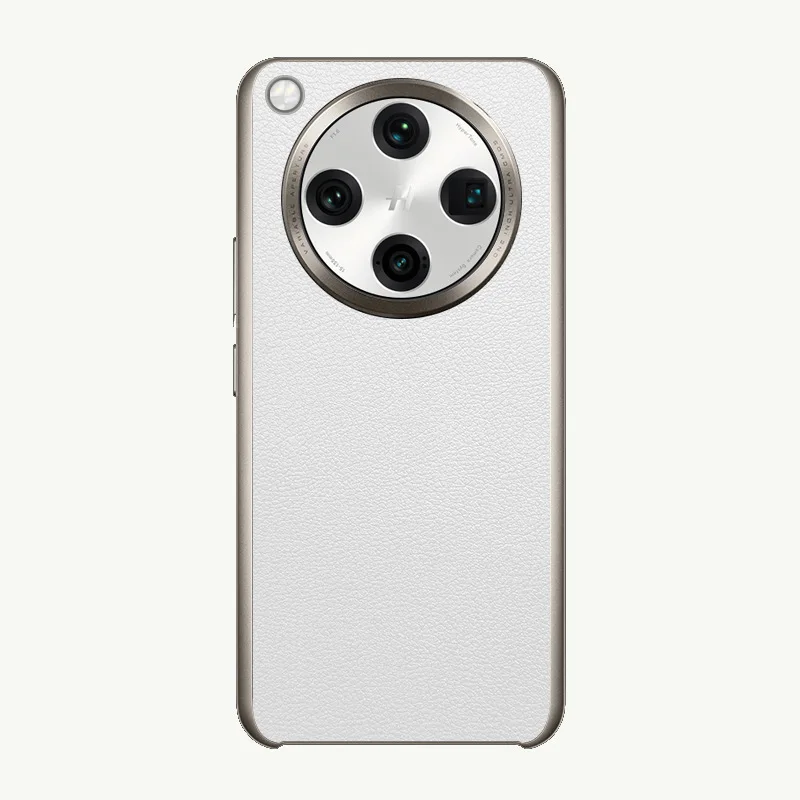Luxury Vegan Leather Grain Protective Back Cover Case