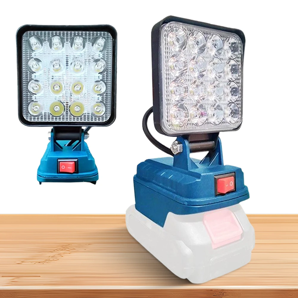 LED Work Light Camping Light Rechargeable Emergency Light Dual USB Ports Battery Lantern Waterproof for Construction Site