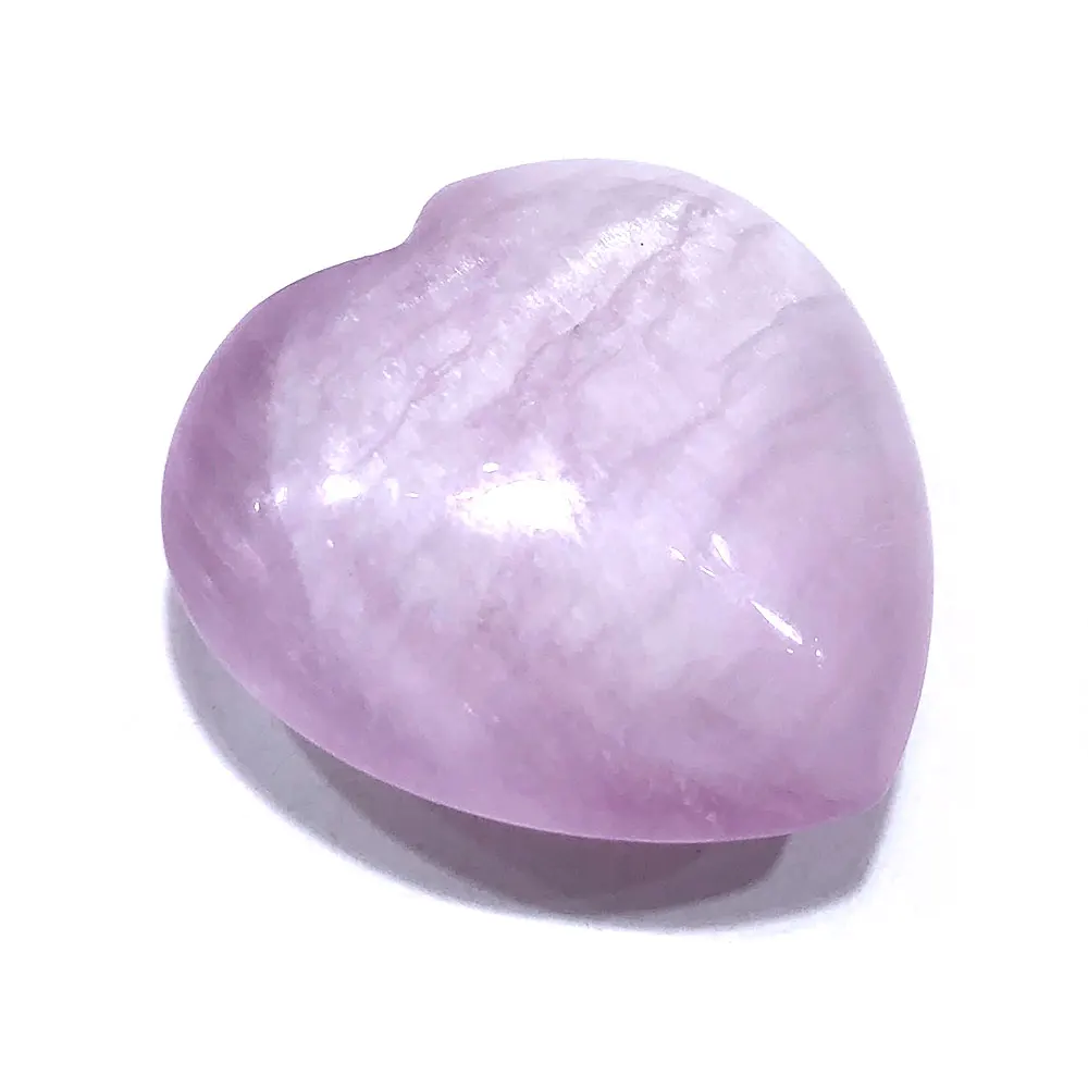 

1pc Kunzite Heart Pendant Quartz Crystals Healing Natural Stone Mineral Spodumene Women Gift Gemstone Jewellry Home Room Decor