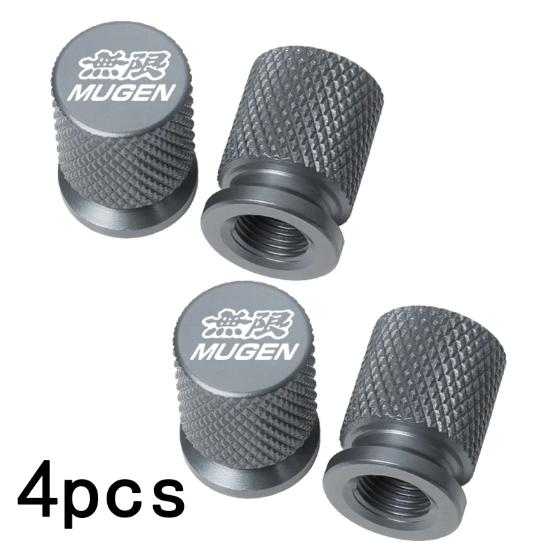 Set of 4 Waterproof Car Tire Valve Caps with Airdust Protection