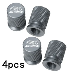 Set of 4 Waterproof Car Tire Valve Caps with Airdust Protection (Titanium)