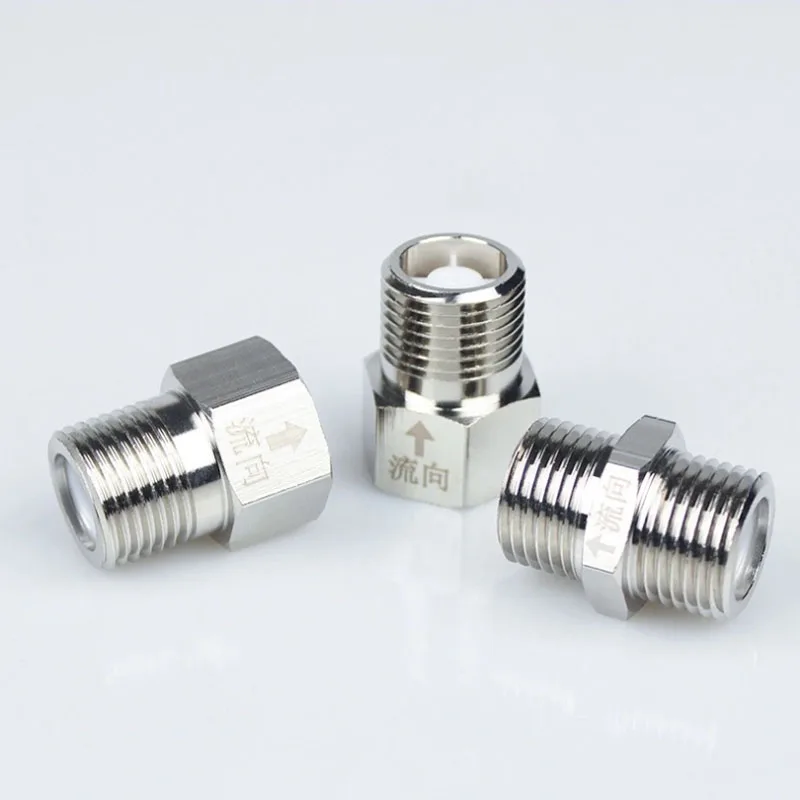 Valvola Di Ritegno In Acciaio Inox 304 - Filettatura G1/2 Maschio/Femmina, Per Acqua E WC - Foto 5