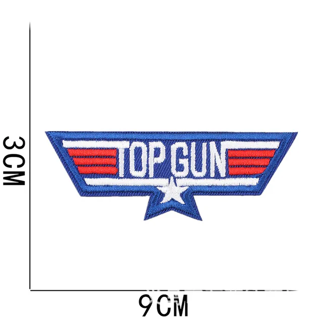 Iron on Patch Movie Top Gun TOP GUN Embroidery Patch US Air Force Badge
