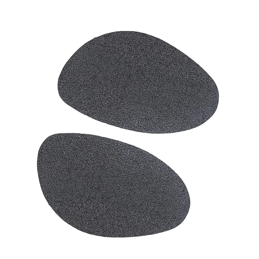 

1 Pair of Scrub Non-slip Shoe Pads Self-Adhesive High Heel Sole Protectors Anti Shoe Pads Stickers Size L (Black)