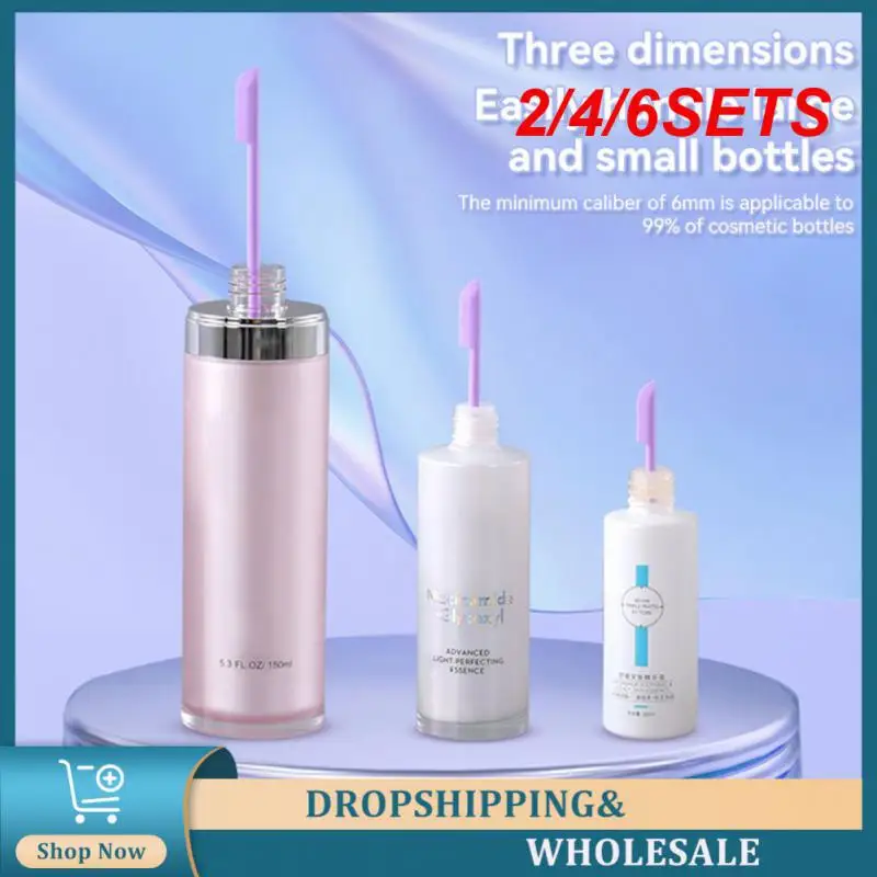 

2/4/6SETS Silicone Spatula Makeup Tools Cosmetics Bottle Jar Scraper Set Cosmetics Tool Mini Scraper Set No Waste Cosmetics