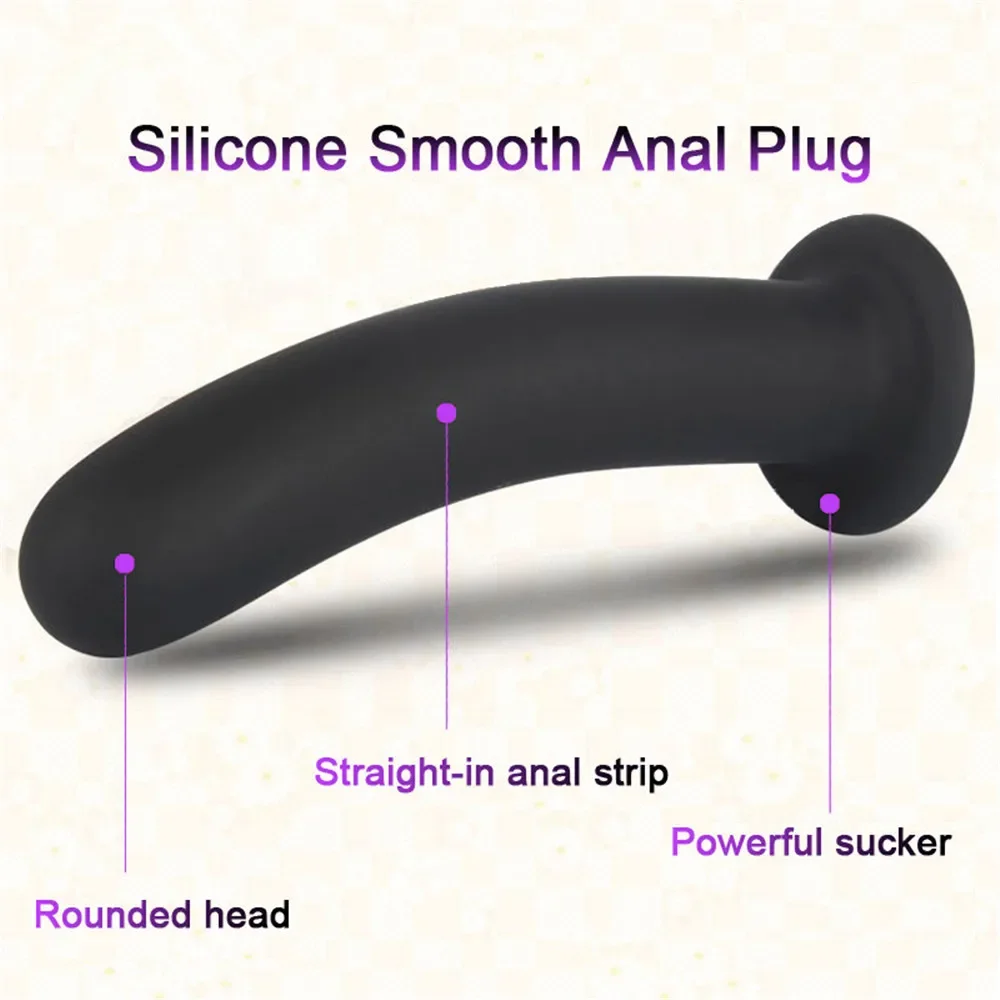 3 Size Anal Plug Soft Buttplug Simple Dildos with Strong Suction Cup Ass Training Exotic Sex Toys for Women Men Gay Adult Games