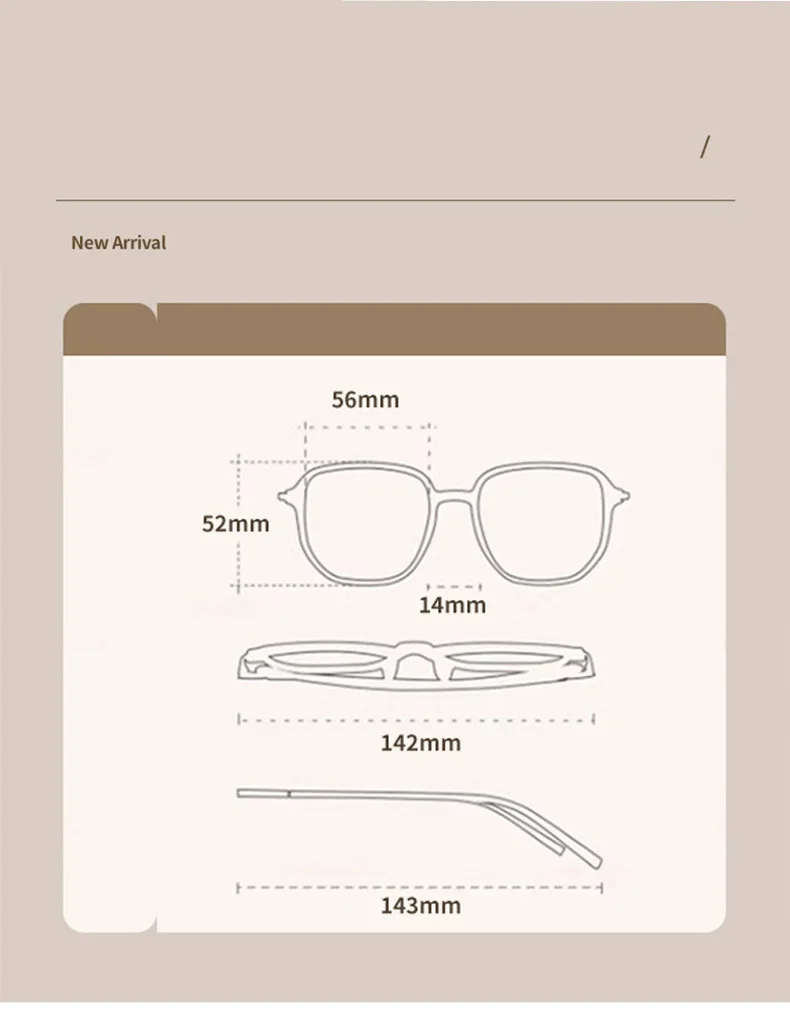 Anti-Blaulicht-Brille für Frauen ohne Make-up, großer Rahmen, polygonaler Myopie-Brillenrahmen MH9092 – Detail 7