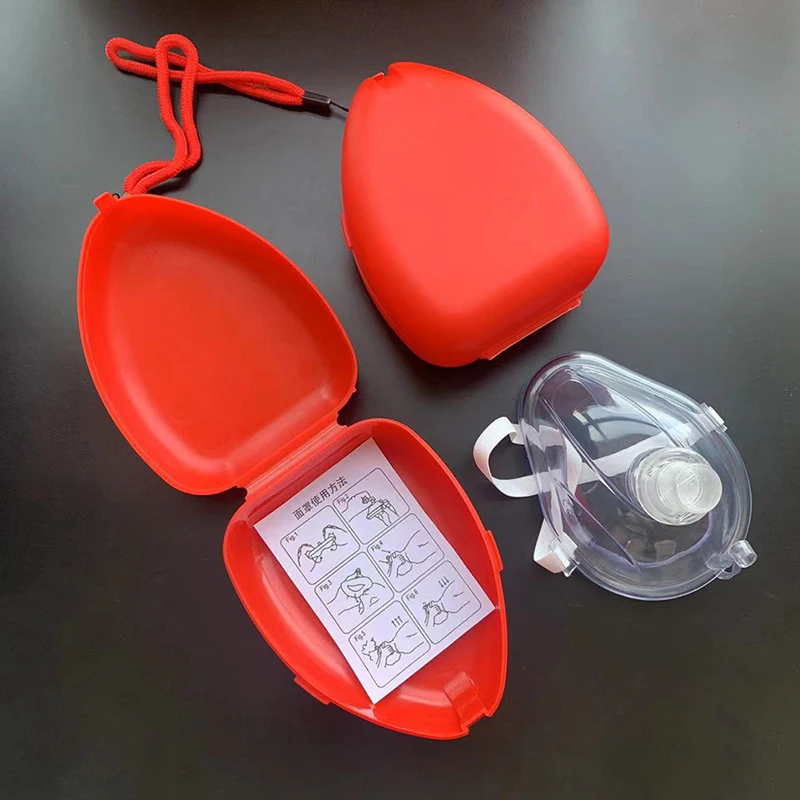 First Aid CPR Breathing Mask Protect Rescuers Artificial Respiration Reuseable One-way Valve Tool