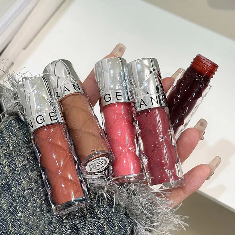 HERORANGE Nude Mirror Lip Gloss Clear Moisturizing Hydrating Water Light Glass Jelly Plump Lip Glaze Oil Lipstick Tint Cosmetic 5