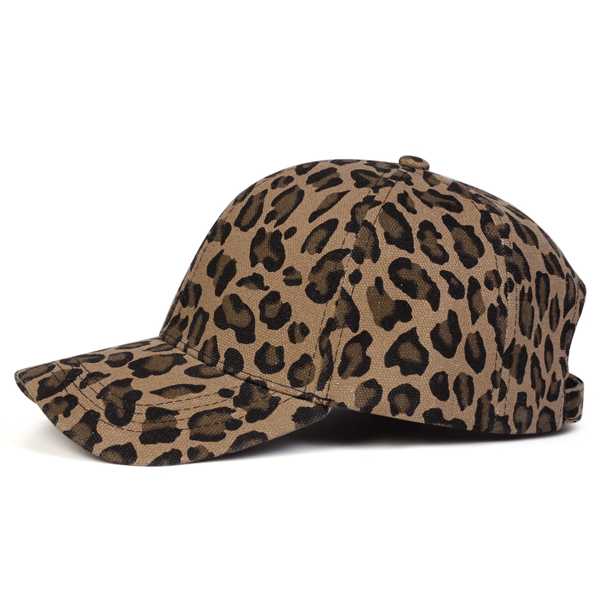 Unisex Light Panel Leopardenmuster Baseballkappen Frühling und Herbst Outdoor Verstellbare Freizeithüte Sonnenschutzhut Sportkappe – Detail 3