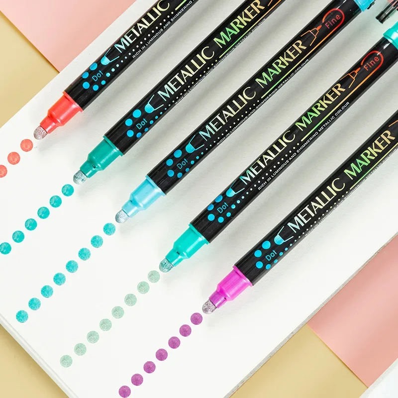 Guangna Gn6300 더블 헤드 금속 36 색 수성 마커 DIY 손으로 그린 ??낙서 그림 마킹 펜