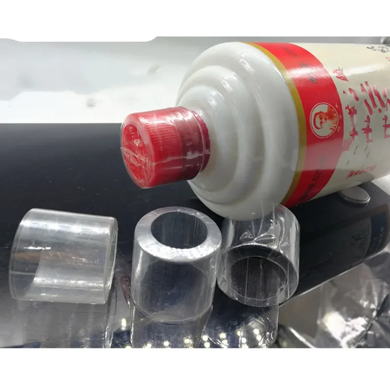 100X Heat Shrink Capsules Wine Bottle Capsules Wine Heat Shrinkable Cap Shrink Film Wrap for Straight Mouth Bottle wine heat shrink capsules