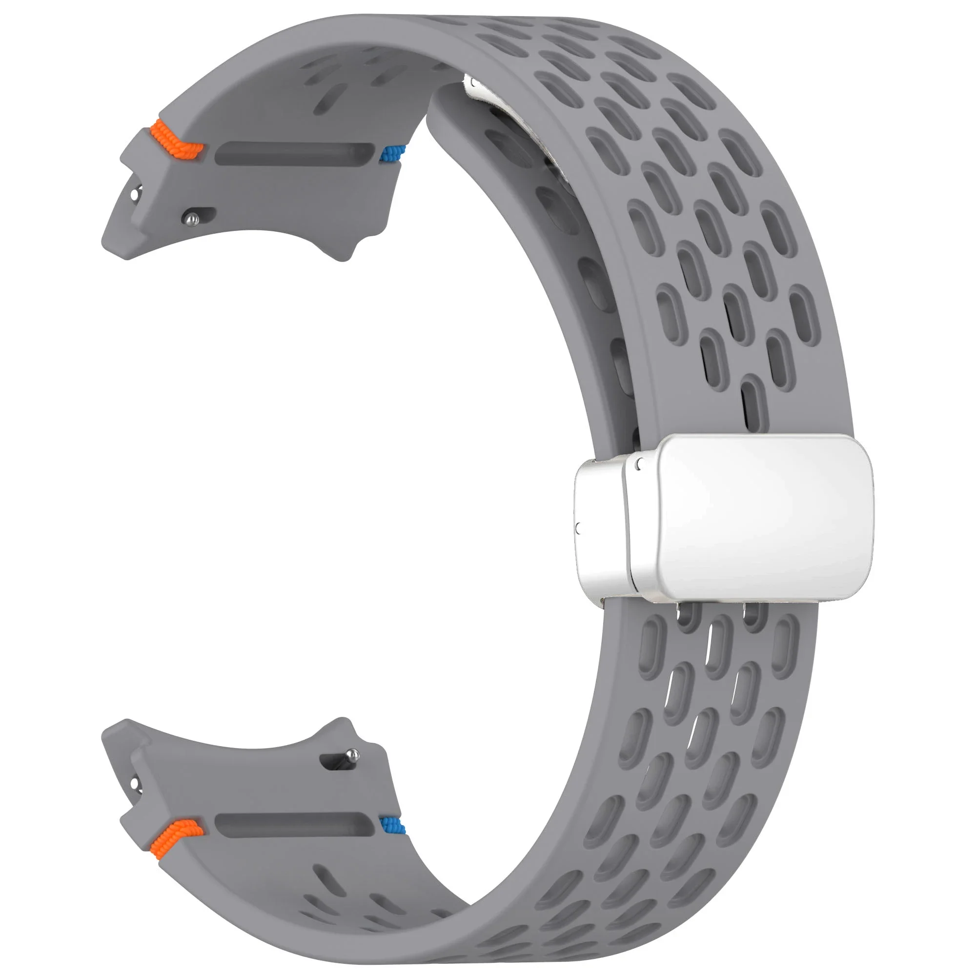 Magnetic Silicone Watch Band with Gapless Design