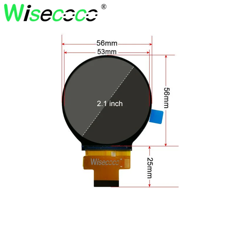 Dual Lcd Round Display Driver Board Ips 3rgb Mais 18rgb Painel Circle 60hz 2.1 480x480 - Imagem 5