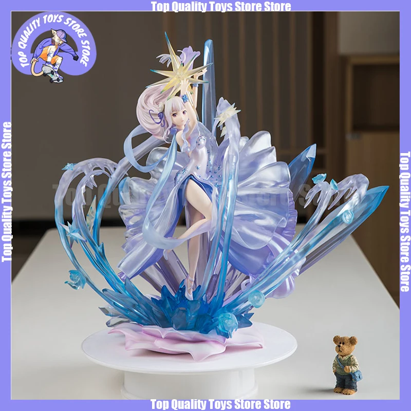 

New 36cm Re:Life In A Different World From Zero Crystal Emilia Crystal Rem Pvc Hard Anime Action Figure Model Collectible Toy Do
