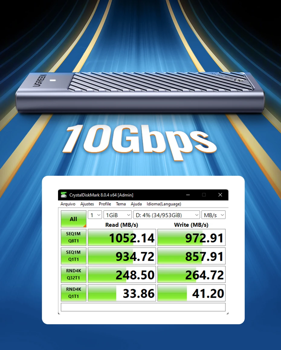ugreen ssd caso nvme ssd ssd gabinete adaptador usb usb externo gabinete suporta chaves
