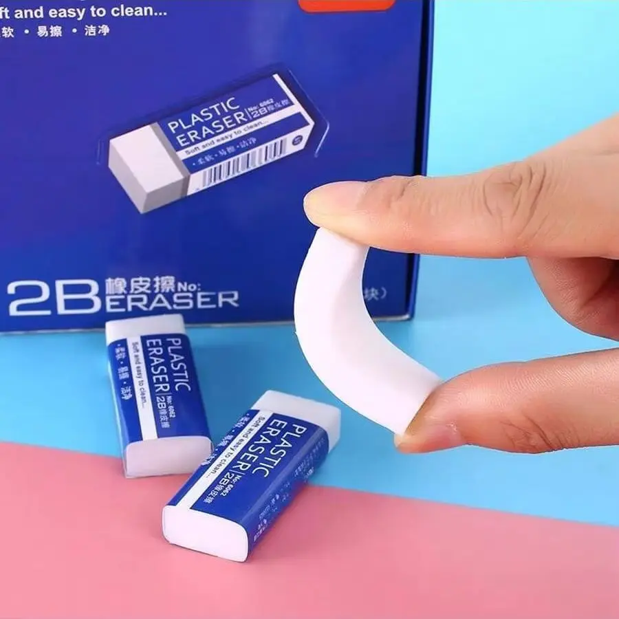학생용 지우개, 흰색 드로잉 지우개, 미술용 지우개, 흔적 없이 깨끗하게 지워짐, 학교 학습용품