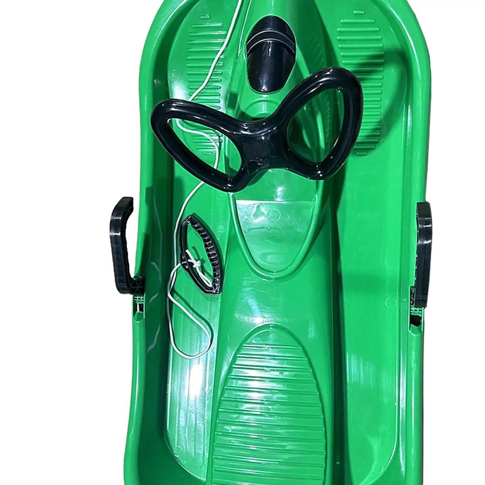 Kids Snow Sled with Steering Wheel and Brake Gift Toboggan for Toddlers Child