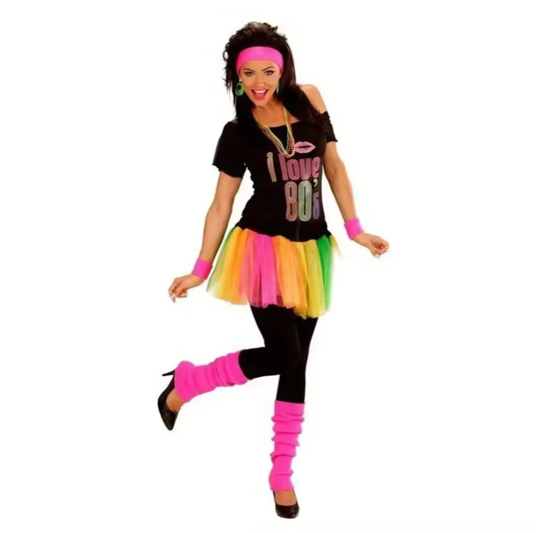 Ladies 80s Costume Set: The Ultimate 1980s Party Girl Outfit You Need to Try