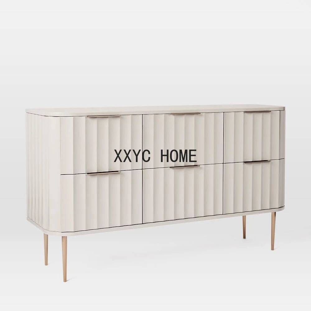 

American Light Luxury Entrance Cabinet Modern Minimalist Sideboard Dining Room Locker Living Room Entrance Cabinet