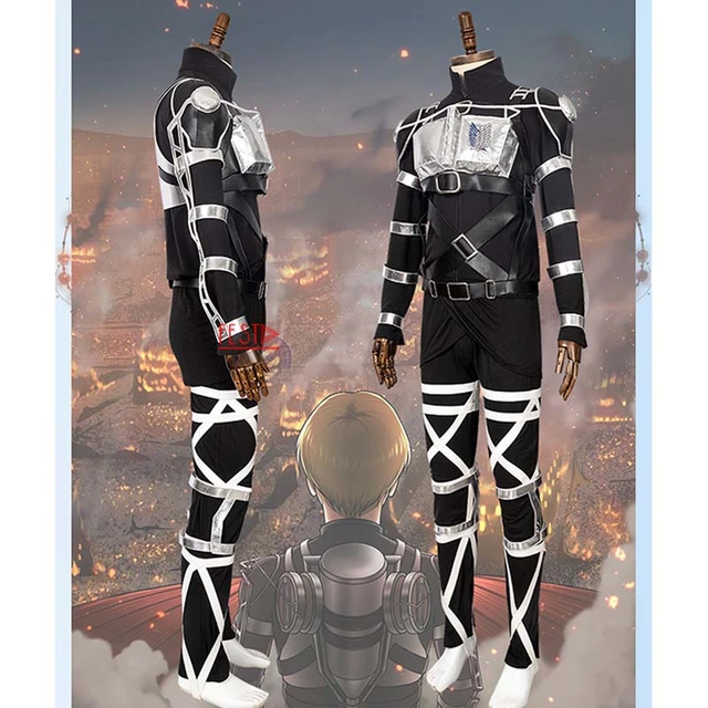 Anime Attack on Titan Cosplay Season 4 Shingeki no Kyojin Cosplay Team  Uniform Levi Eren Costume Harness Armor Halloween Clothes - AliExpress