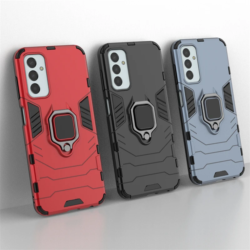 Per Samsung M13 Cover Case Per Samsung Galaxy M13 Capas Antiurto Back Stand Armor Supporto Ad Anello Magnetico Per Samsung M13 Fundas