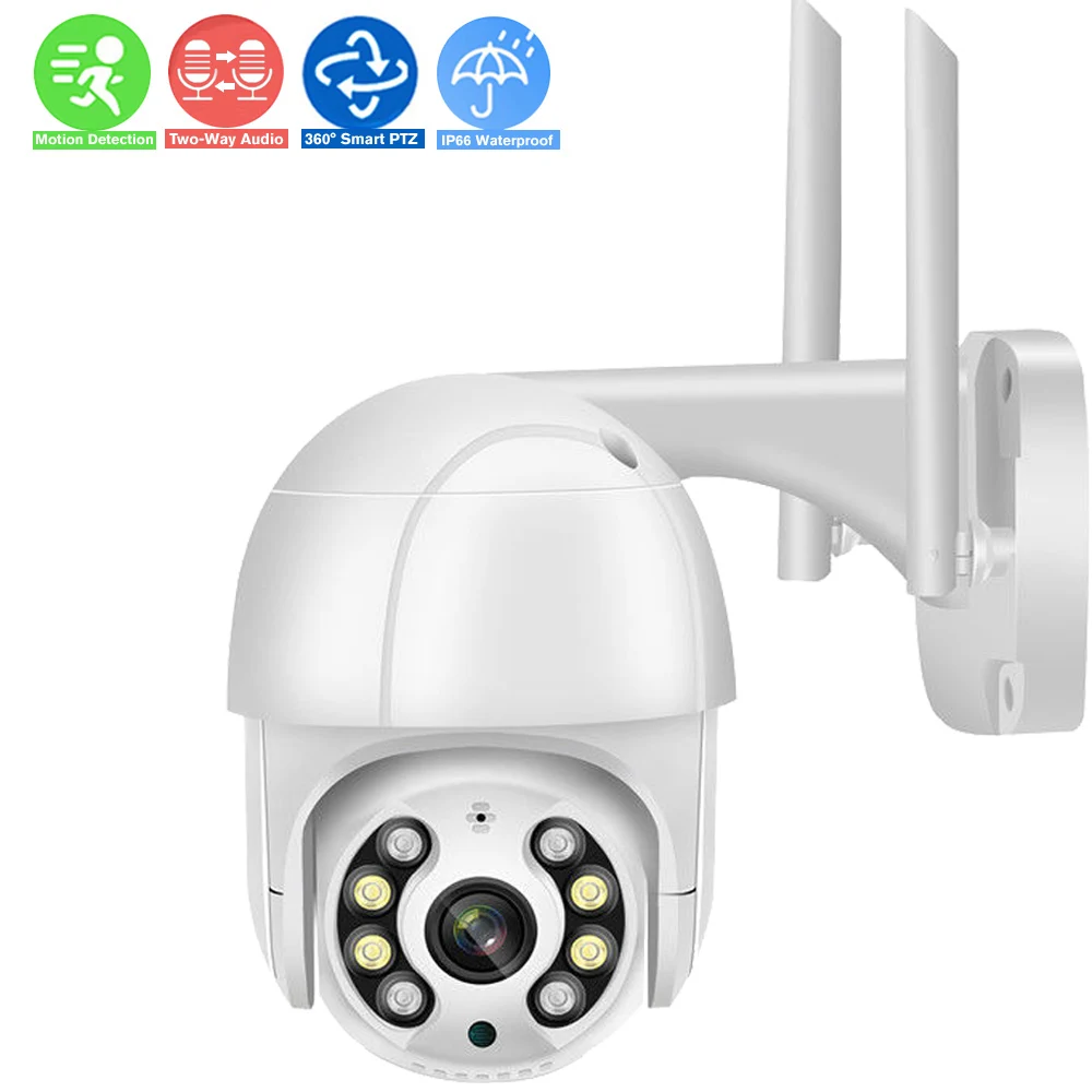 5MP WiFi IP Camera Security Protection Outdoor Smart Home Secur Kamera CCTV 360 PTZ Auto Tracking 3MP 1080P Video Monitor IP Cam