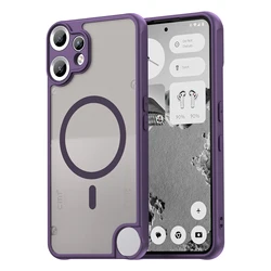 Fit Nothing Matte MagSafe Case with Drop Protection and Translucent Design for Nothing CMF Phone 2 Pro (PURPLE)