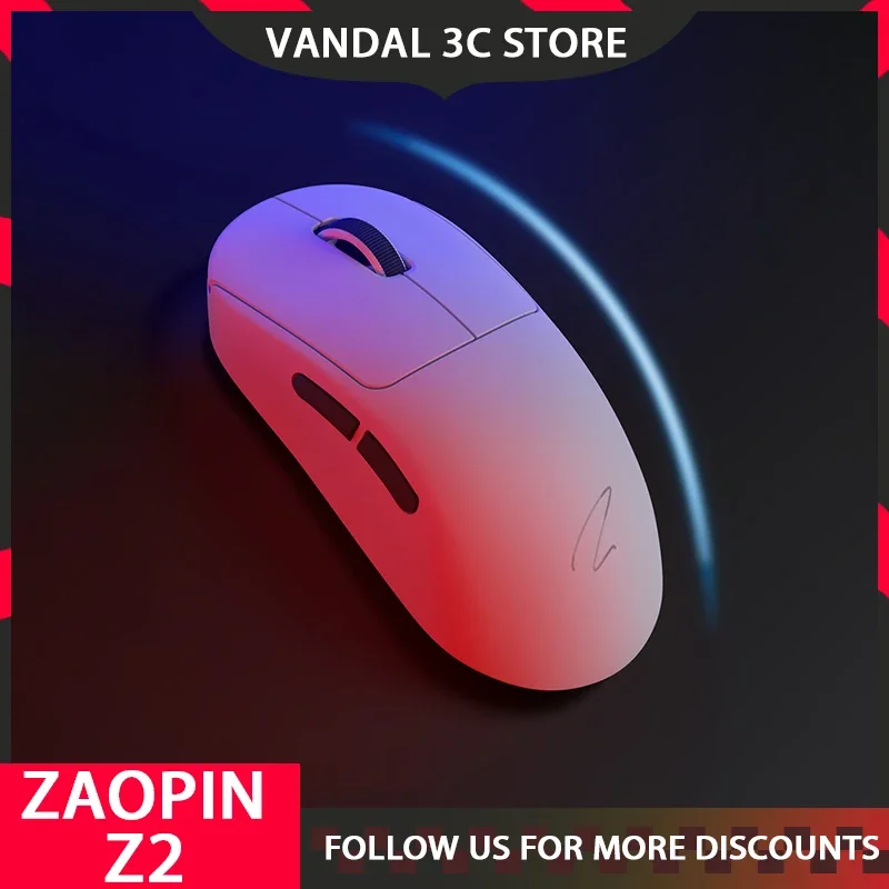 

Zaopin Z2 Mouse Tri Mode Paw3395 Wireless Lightweight 4k/1k Return E-Sports Mouse Gamer Accessory For Computer Gaming Mice Gifts