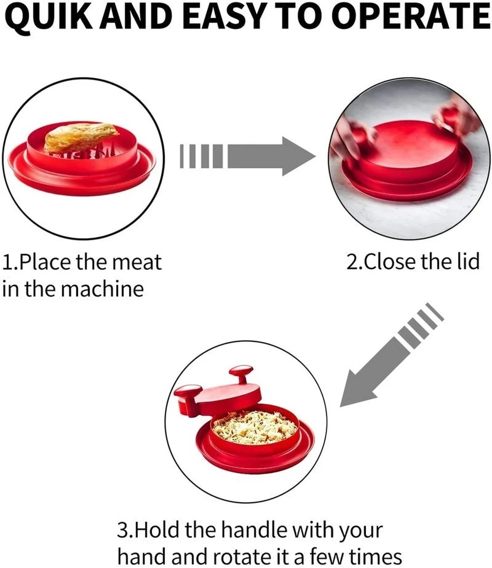 Household Chicken Mincer Manual Meat Grinder Chicken Breast Shredder Multi-functional Meat Tearer Auxiliary Kitchen Food Machine