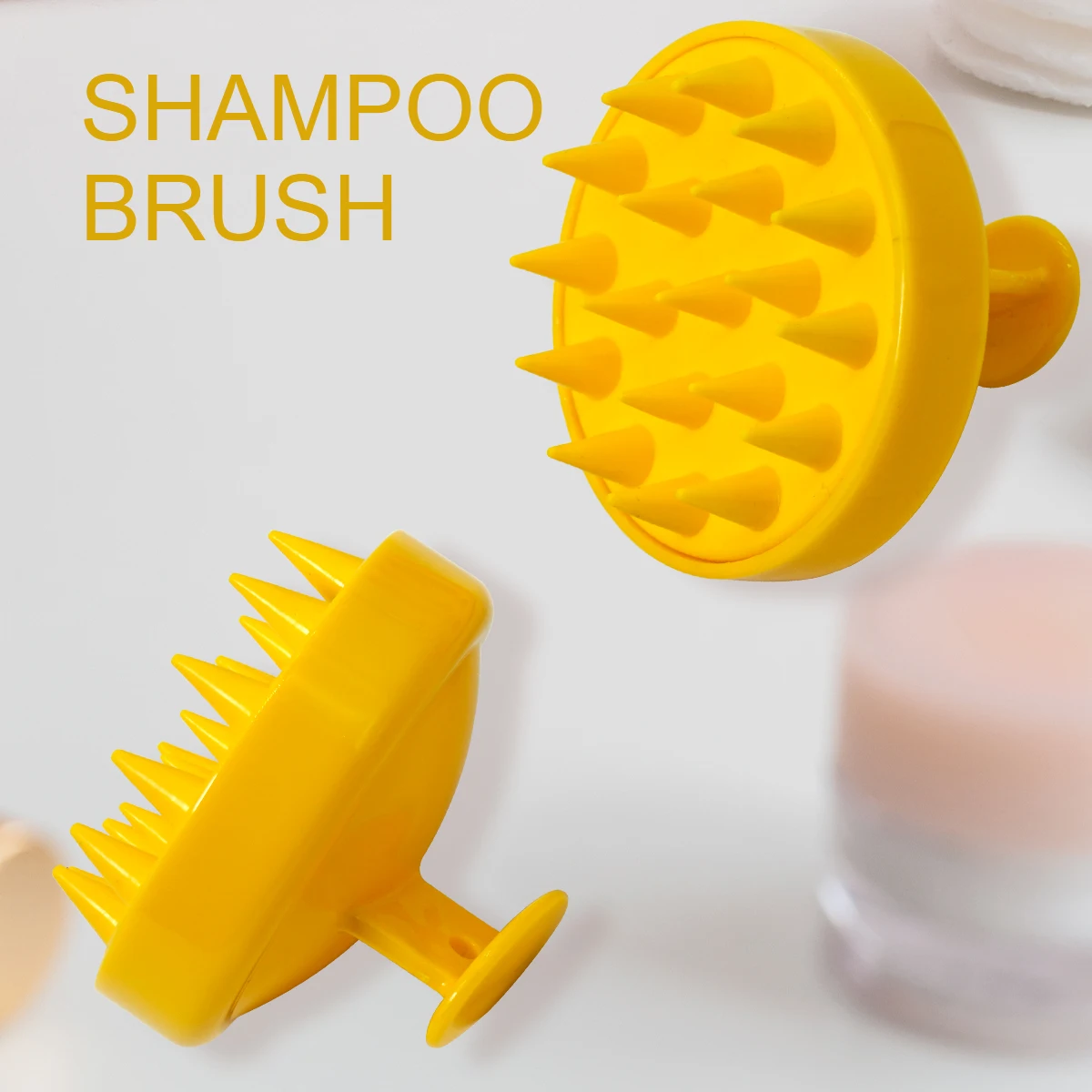 Home Cleaning Silicone Shampoo Brush Head Scalp Massage Comb Hair Washing Combs Body Massage Bath Brush Salon Hairdressing Tools 2