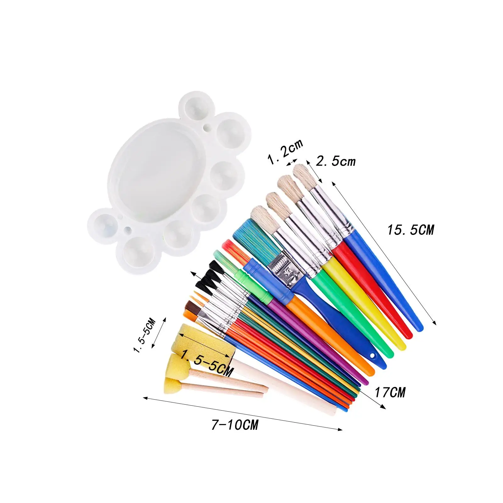 

19Pcs Paint Brush Set Watercolor Painting Lightweight Child Adults Crafting Tools Beginner Painting Brush Paintbrush
