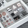 4/7PCS Acrylic Desk Drawer Organizers Set Clear Cosmetic Storage Box Makeup Organizer Transparent Storage Bin Bathroom Organizer 2