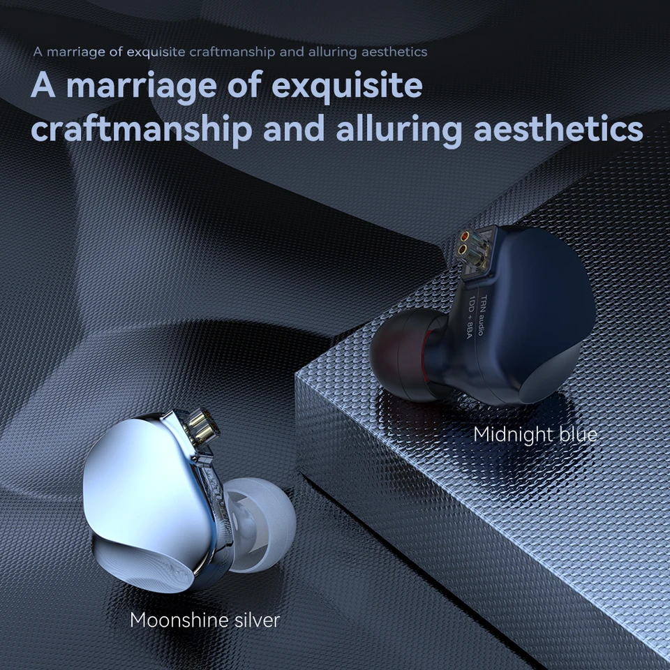 Trn vx pro 8ba 1ddハイブリッドドライブイヤホン,hifiミュージック