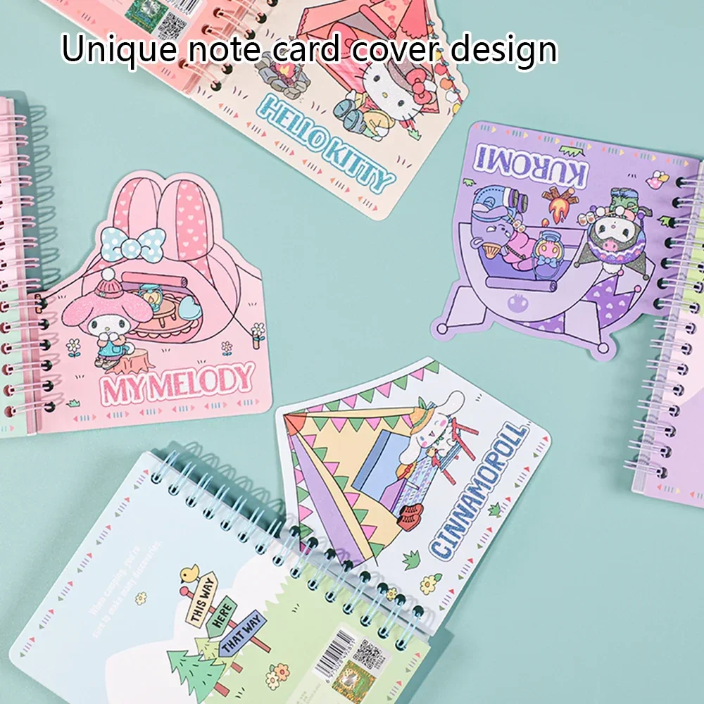 Sanrio A6 Coil Book Kuromi Mymelody Cinnamoroll Hellokitty Learning Stationery Notebook Unique Kawaii Cover Design For Students 2