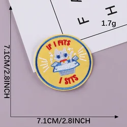 Set of 5 Trendy Round Cartoon Animal Embroidery Patches for Clothing, Shoes, Hats, and Bags (E2R - A - 2 - 9)