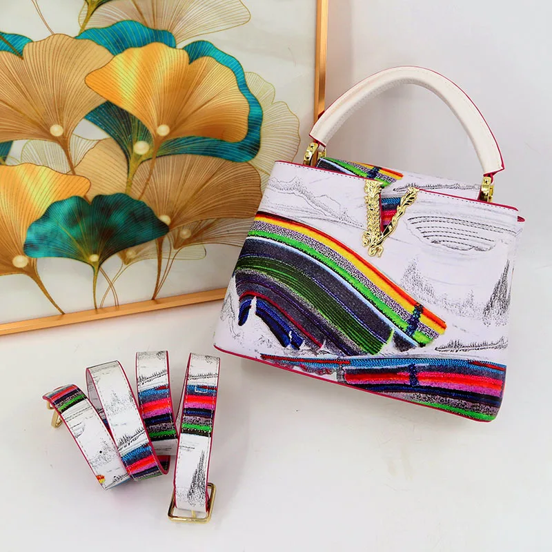 VM FASHION KISS Innovative Design Printed Women&rsquo;s Handbags Microfiber Luxury And Elegant Shoulder Crossbody Top Handle Bag